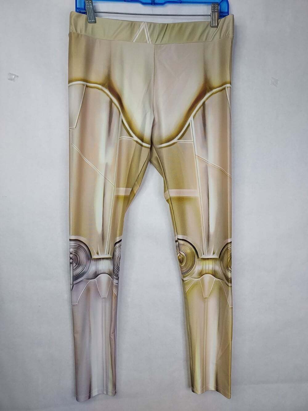 TeeFury C-3PO Leggings Women's XL All Over Print Star Wars Droid Limited-Release